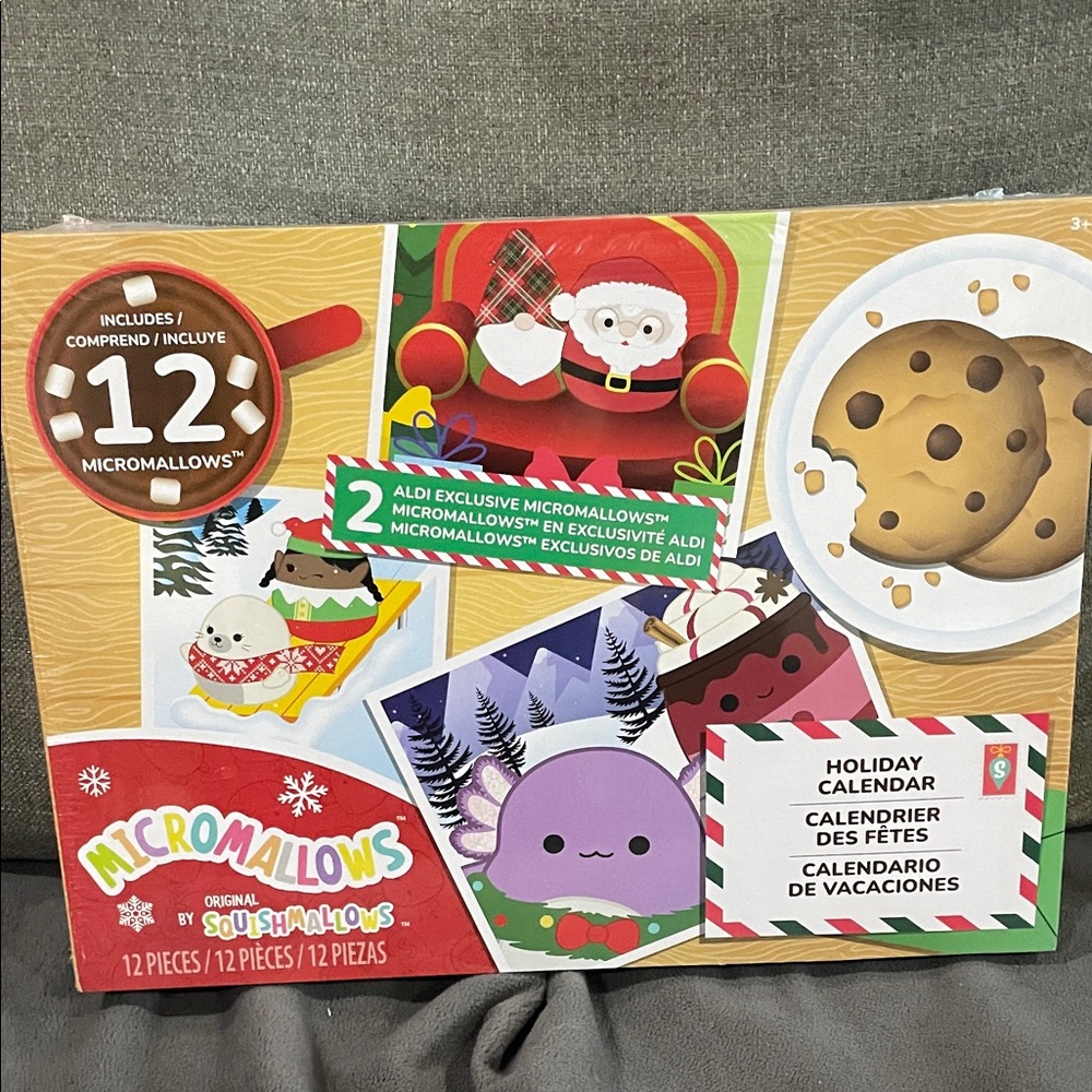 Squishmallows 2025 Advent Calendar Holiday Micromallows Set Christmas